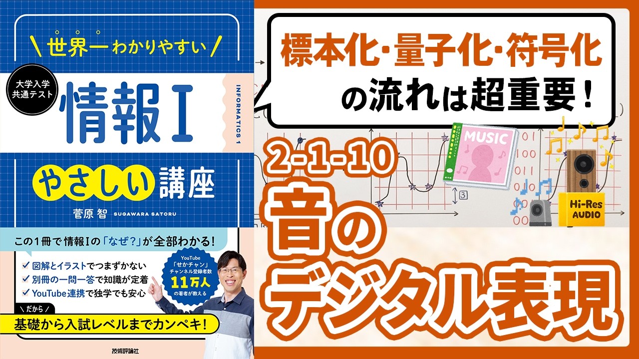 音をデジタル化する仕組み【情報I基礎】2-1-10 音のデジタル表現