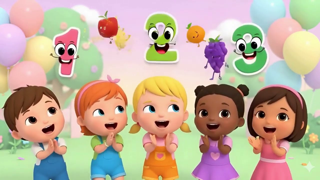 1 2 3 Counting Song for Kids | Fun Numbers Rhyme 🎵✨ | Nursery Rhymes & Baby Songs | Tuntun kids