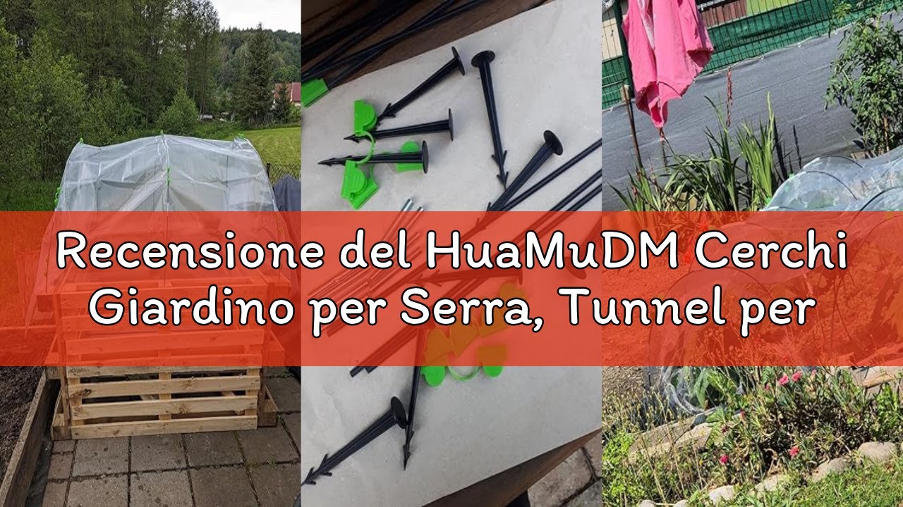 Recensione del HuaMuDM Cerchi Giardino per Serra, Tunnel per Piante, Tunnel per Aiuole Rialzate, Tun
