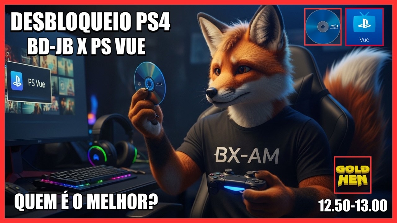 QUAL É O MELHOR MÉTODO DE DESBLOQUEIO PARA PS4 12.50-13.00 BD-JB OU PS VUE AFTER FREE ?