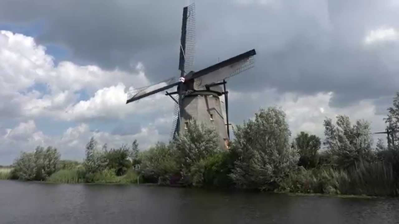【4K】オランダ・キンデルダイクの風車網