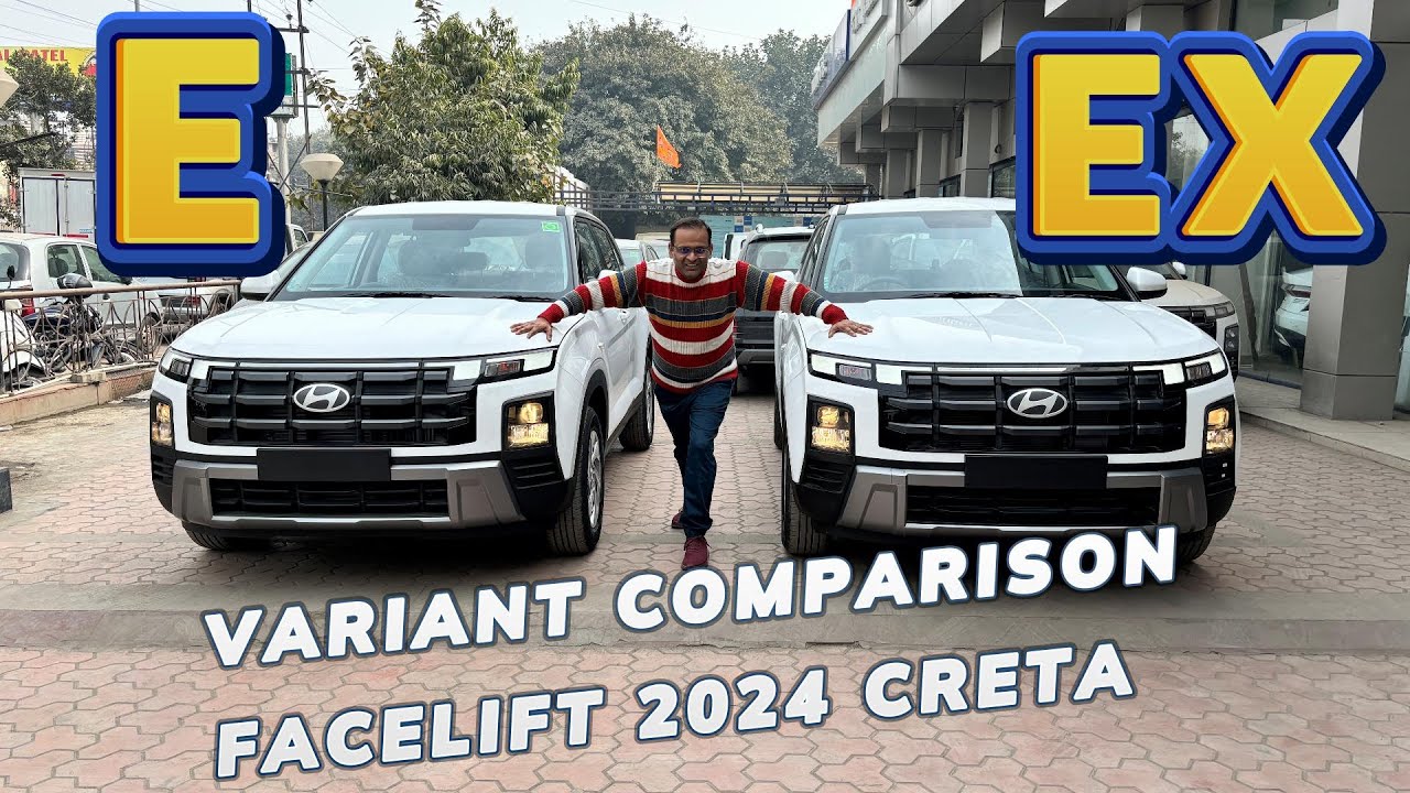 NEW CRETA E vs CRETA EX 2024 ! Most Detailed Comparision ! Helps You to Decide which one is Best  👍