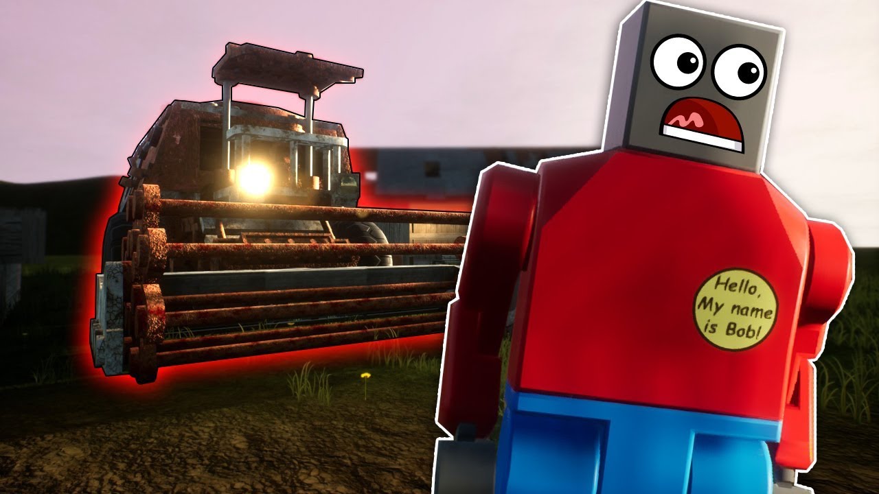 We Got Chased By a Haunted Ghost Harvester Through Lego City! - Brick Rigs Multiplayer Gameplay