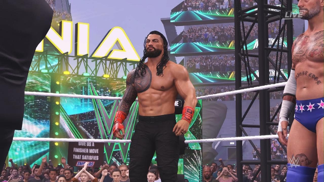 Roman beating Cody in a 1v1 in 2k25 2 times 