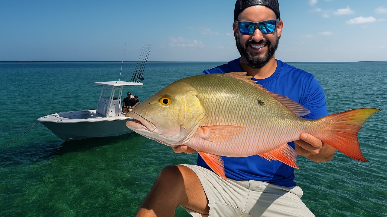 GIANT Mutton Snapper Caught on Secret Fishing Trip! Catch, Clean and Cook CCC