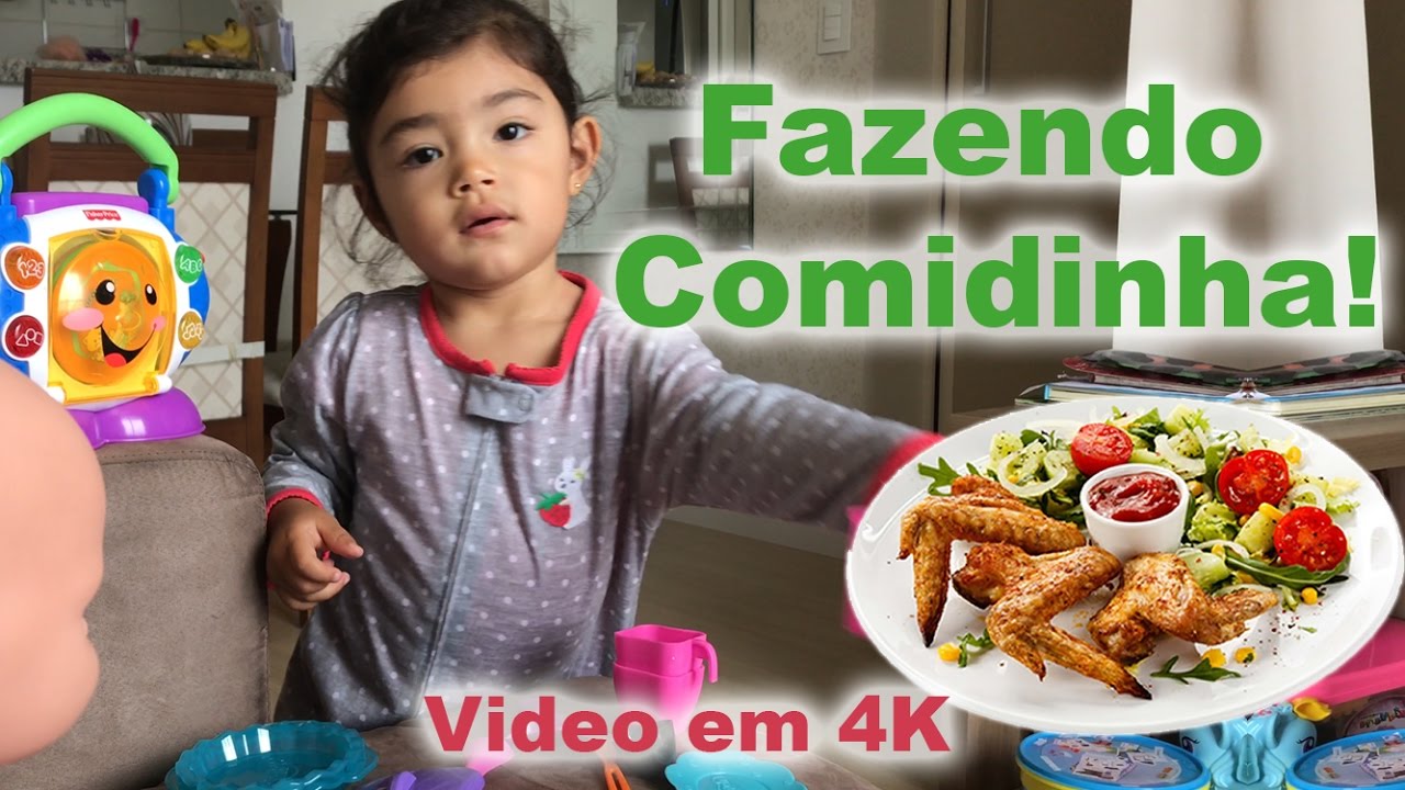 Fazendo comidinha! Making food!