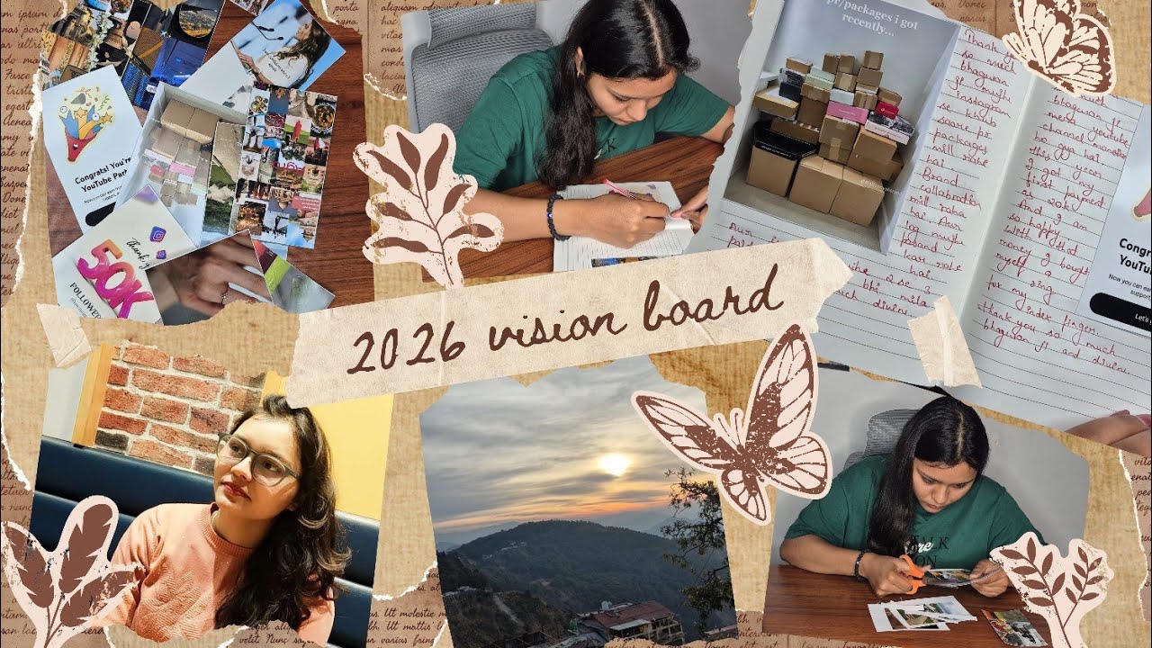 Let's make 2026 vision board | realistic | achievable |