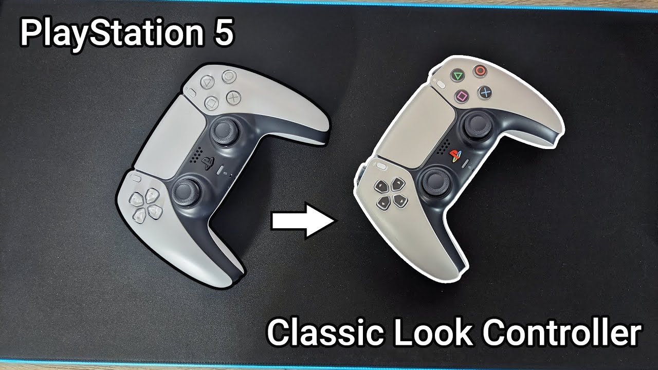 Ps One Classic Styled Playstation 5 Controller [How to Skin Install]
