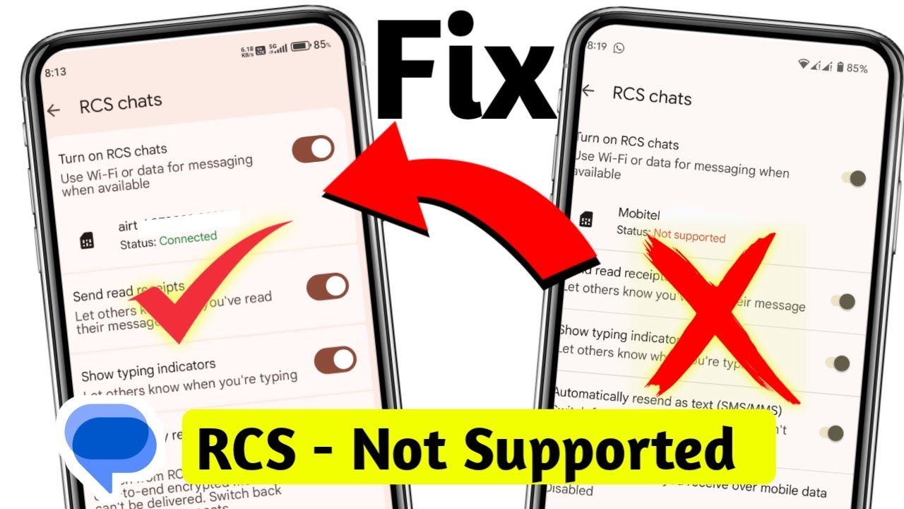 Message RCS Not Supported Problem | Fix RCS Not Supported 2025