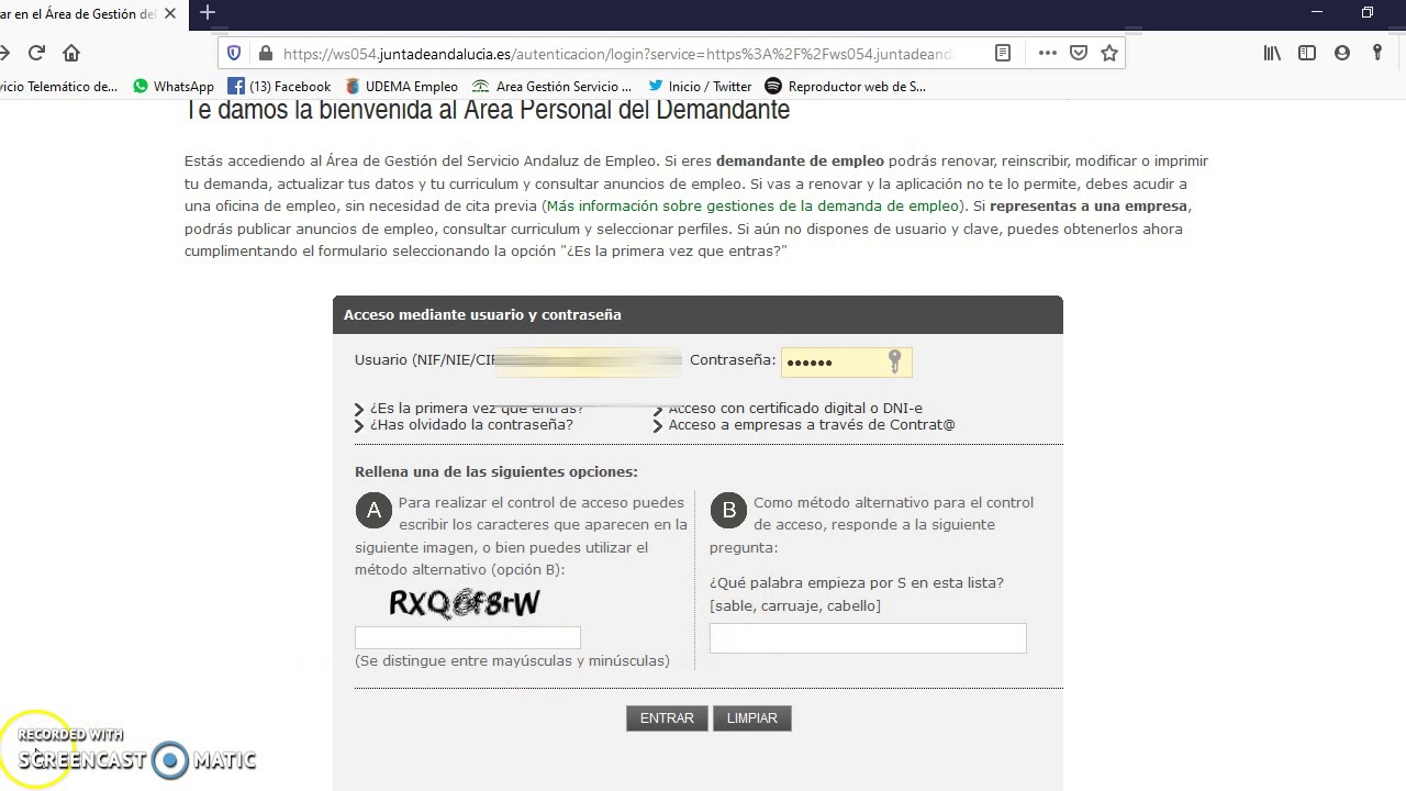 Renueva tu Demanda de empleo de forma telemática en el SAE