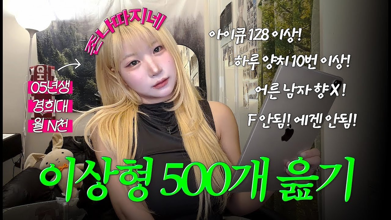이상형 리스트 살펴보기