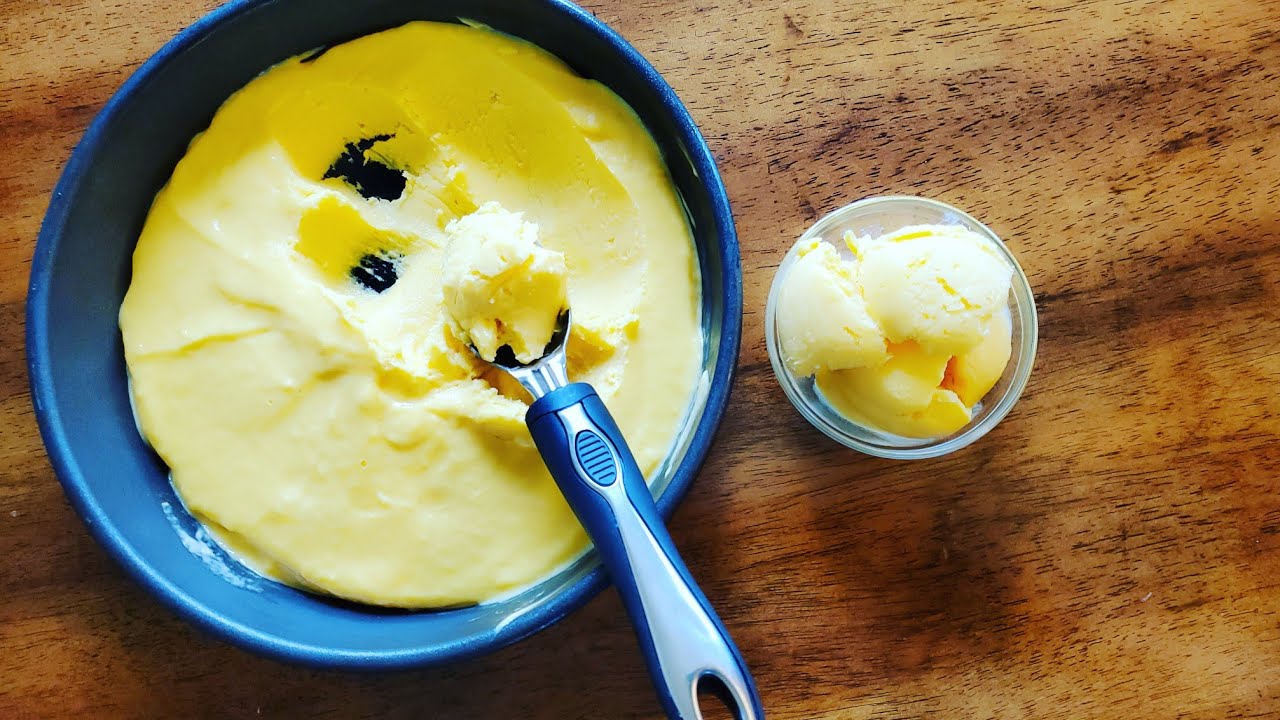 የማንጎ አይስ ክሬም አሰራር|| HOW TO MAKE HOMEMADE ICE-CREAM # 🥭 [ETHIOPIAN FOOD COOKING]
