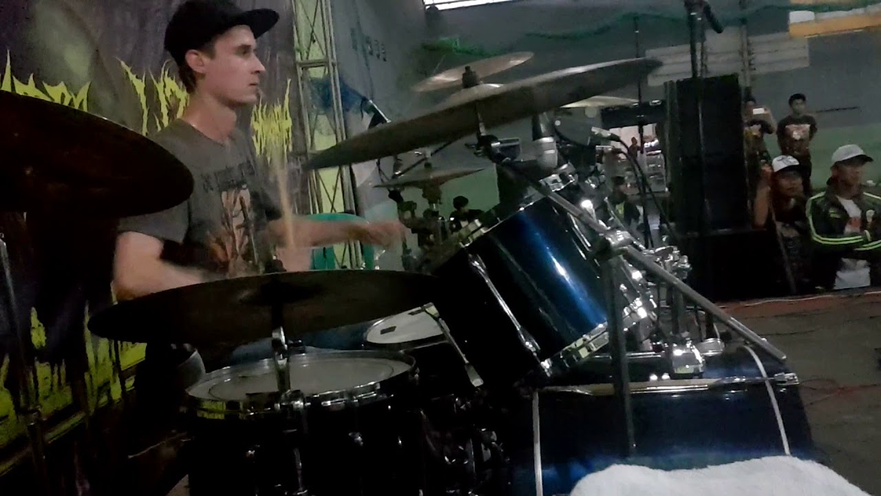 Posthumous Blasphemer - Drowning In Brutality (drumcam live at 