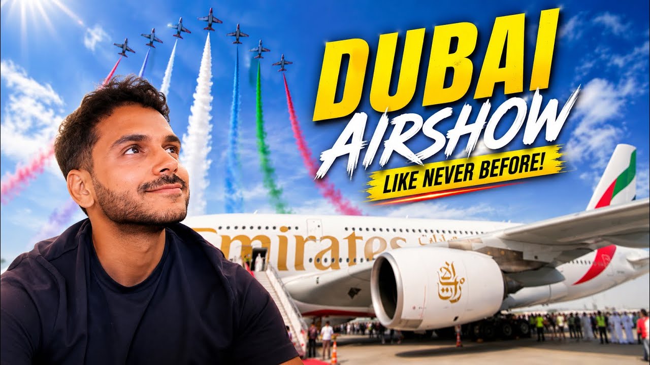 INSANE DUBAI AIR SHOW 2025: Plane Tours and B777x Flyover!