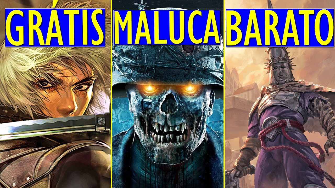 CORRE! Jogos GR&Aacute;TIS e BARATOS na STEAM a partir de R$ 2,79