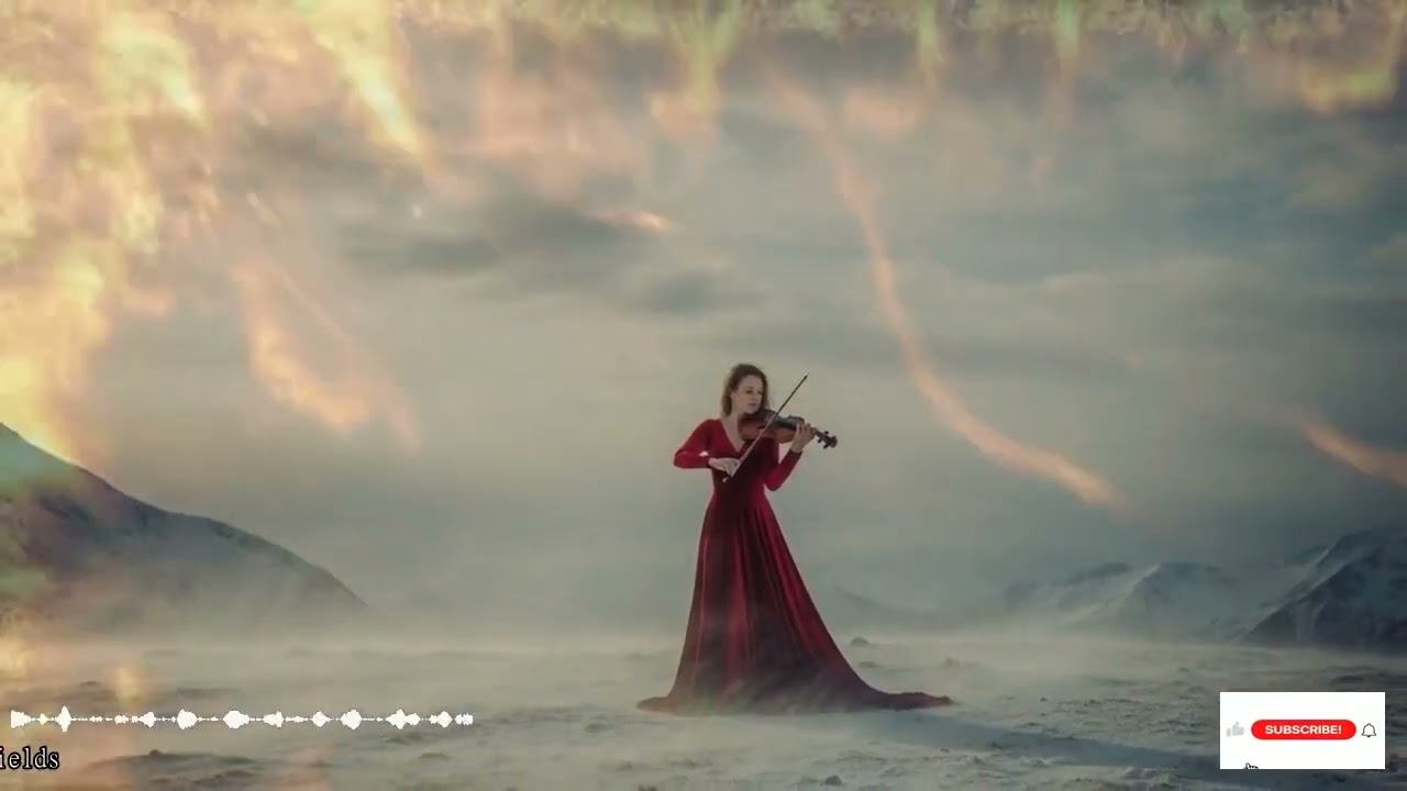 Armonías Orquestales De Violín Y Piano Para Estudio Y Reflexión En Un Ambiente Cinemático Y Romántic