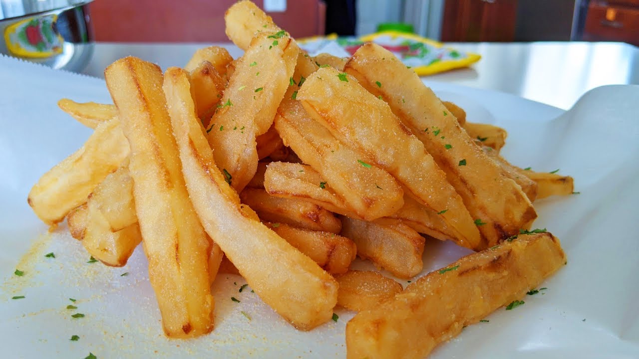 Easy Fried Daikon Radish French Fries Simple Low Carb [炸蘿蔔薯條] [中文字幕，Eng Sub]