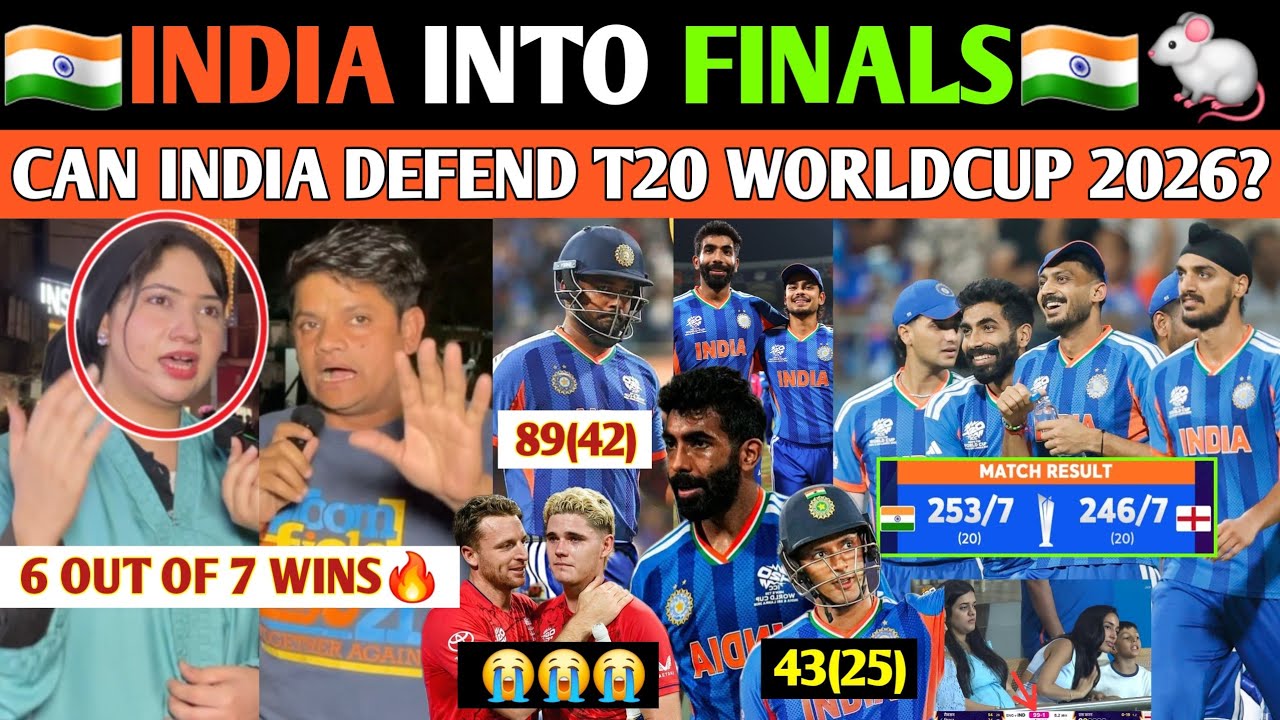 IND🇮🇳  GREATEST WIN BEATS ENG🏴󠁧󠁢󠁥󠁮󠁧󠁿| CAN INDIA WIN IN  FINALS | PAK PUBLIC REACTS