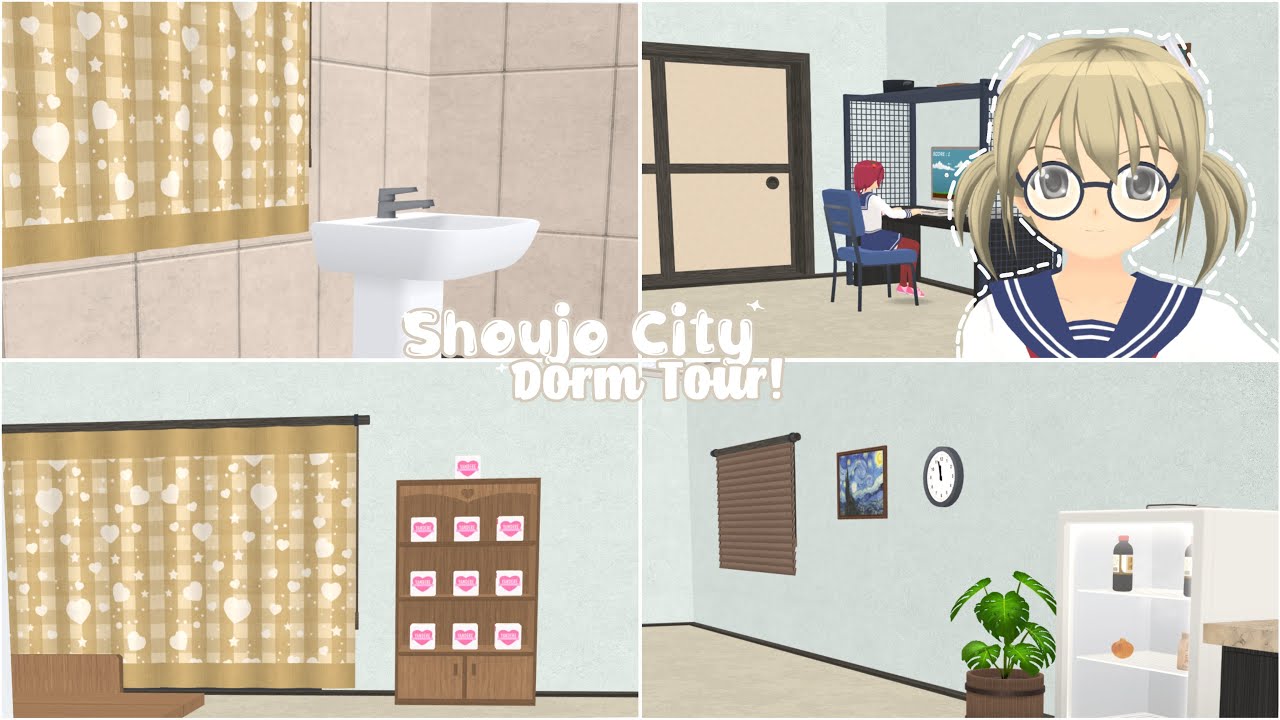My Dorm Tour in Shoujo City!!