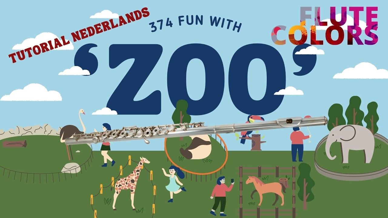 374 Fun with 'Zoo' - The Flute Colors way! - Tutorial NEDERLANDS