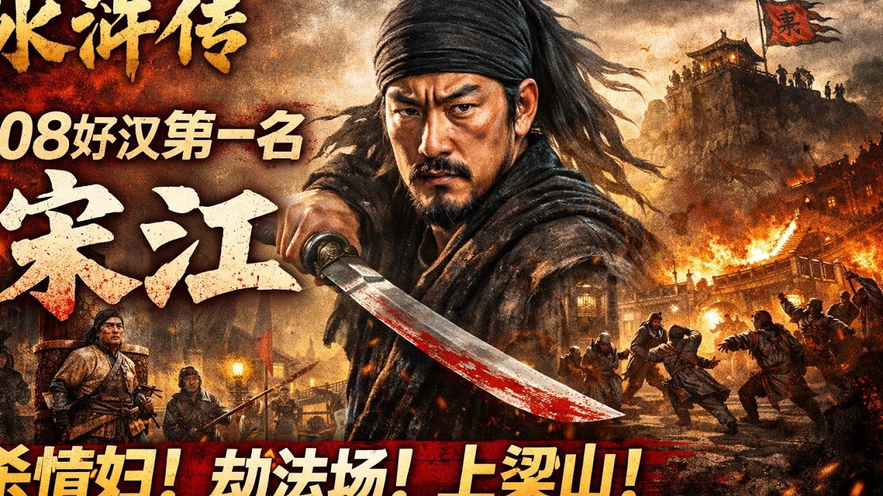 梁山108条好汉第一名：宋江，为什么他一出事，所有人都没退路了？