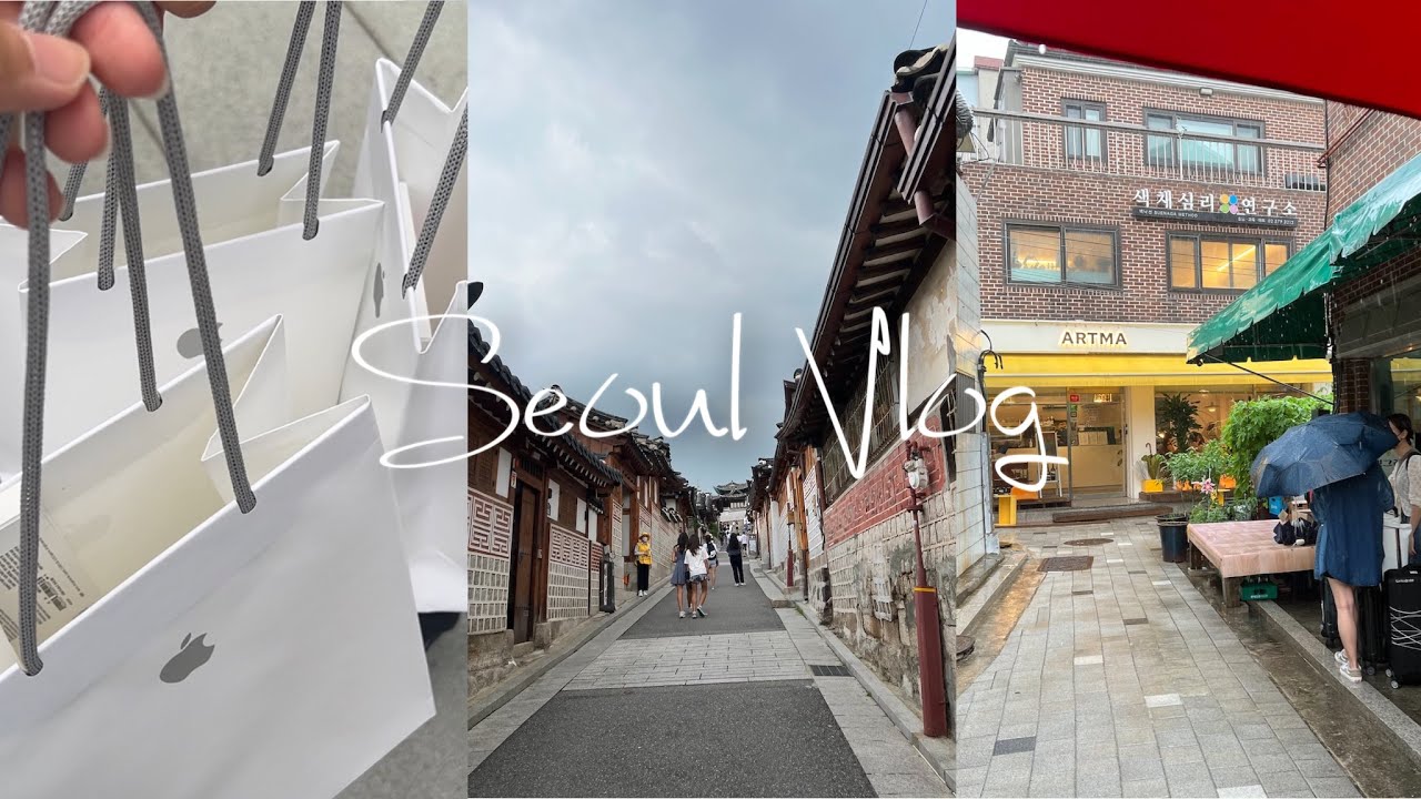 [Vlog #2] 서울 브이로그 (애플 명동 / 북촌한옥마을 / 남산 야경)