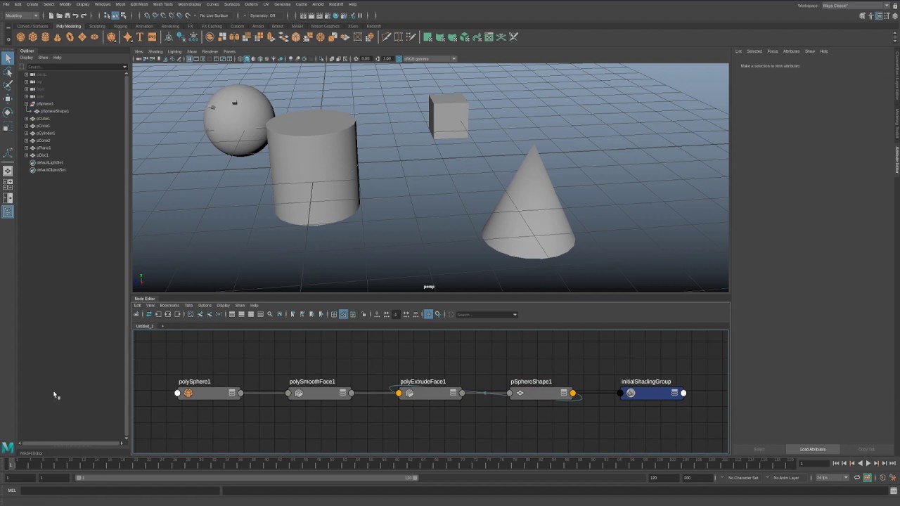 Maya: Intro to node editor