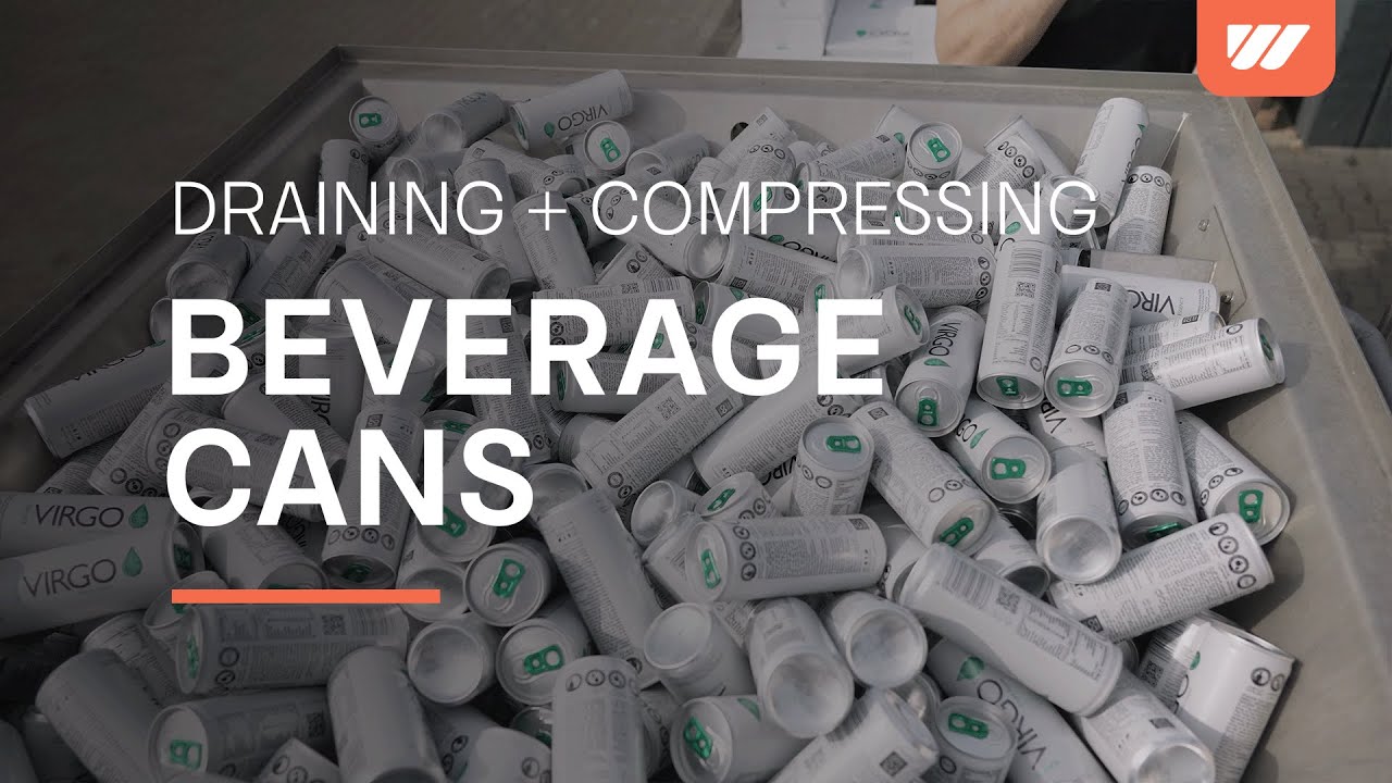 WEIMA X Beverage Industry | Aluminum can draining and compressing