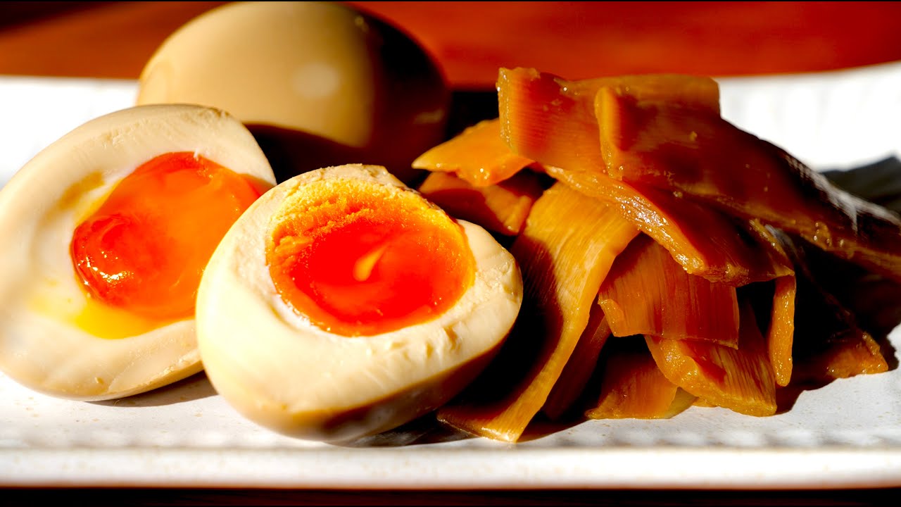 [日式溏心蛋與筍干 Japanese Ramen Eggs & Menma] 日式經典配菜，滷香直沁蛋白、膏狀濃郁蛋黃。鹹甜爽脆的筍乾，下酒剛剛好！ &ndash; Home Cooked Delights