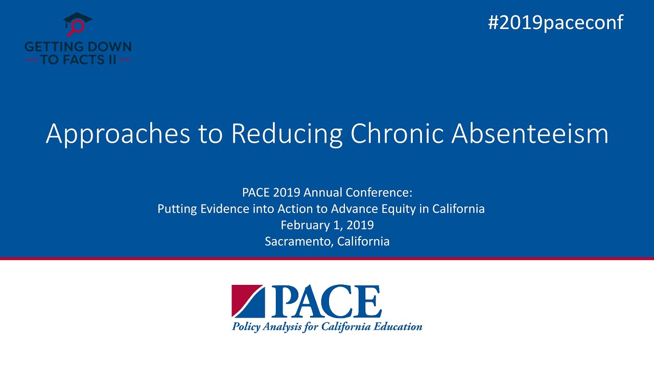 PACE | Approaches to Reducing Chronic Absenteeism