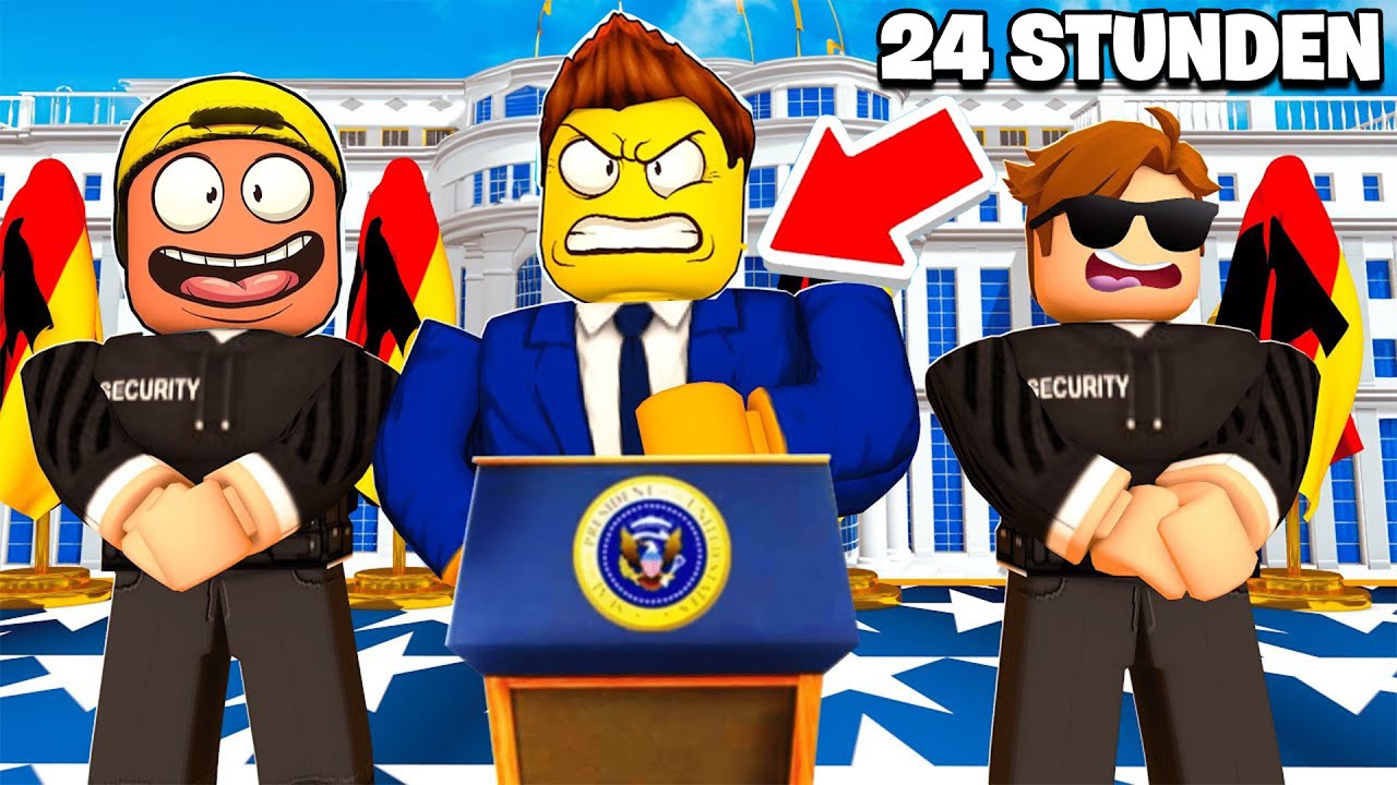 Ich beschütze den PRÄSIDENTEN 24 STUNDEN in Roblox Snapchat!