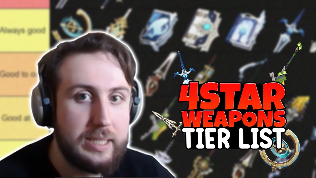 Updated 4 Star Weapons (Banner) Tier List