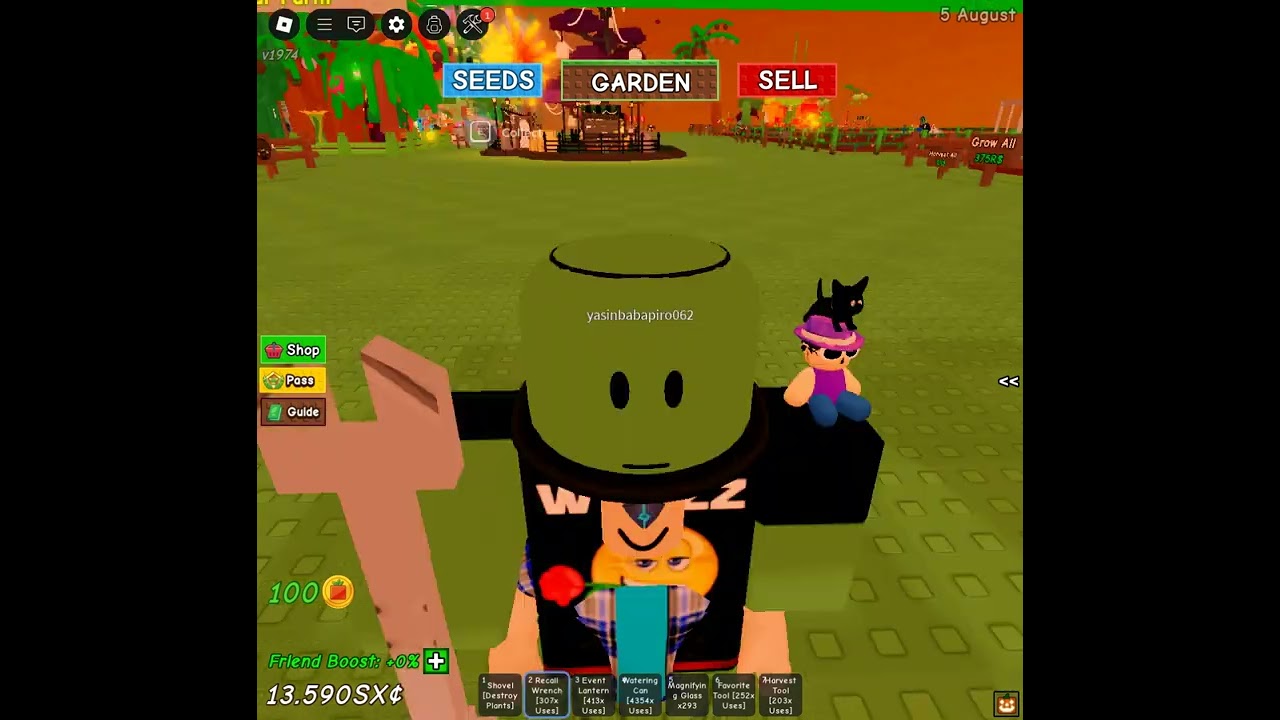 Grow a garden gameplay cuz im bored :P