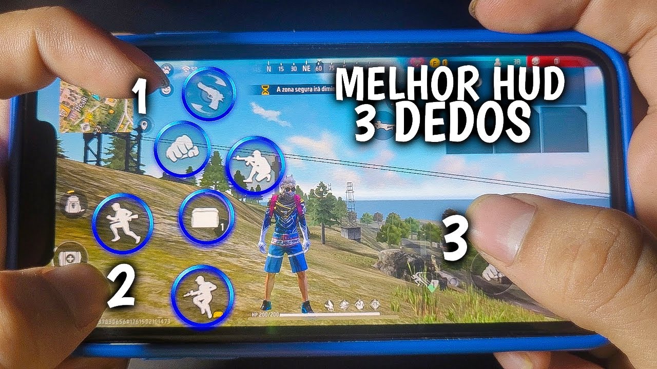 MELHOR HUD 3 DEDOS PARA AMASSAR NA SOLO X SQUAD!!!