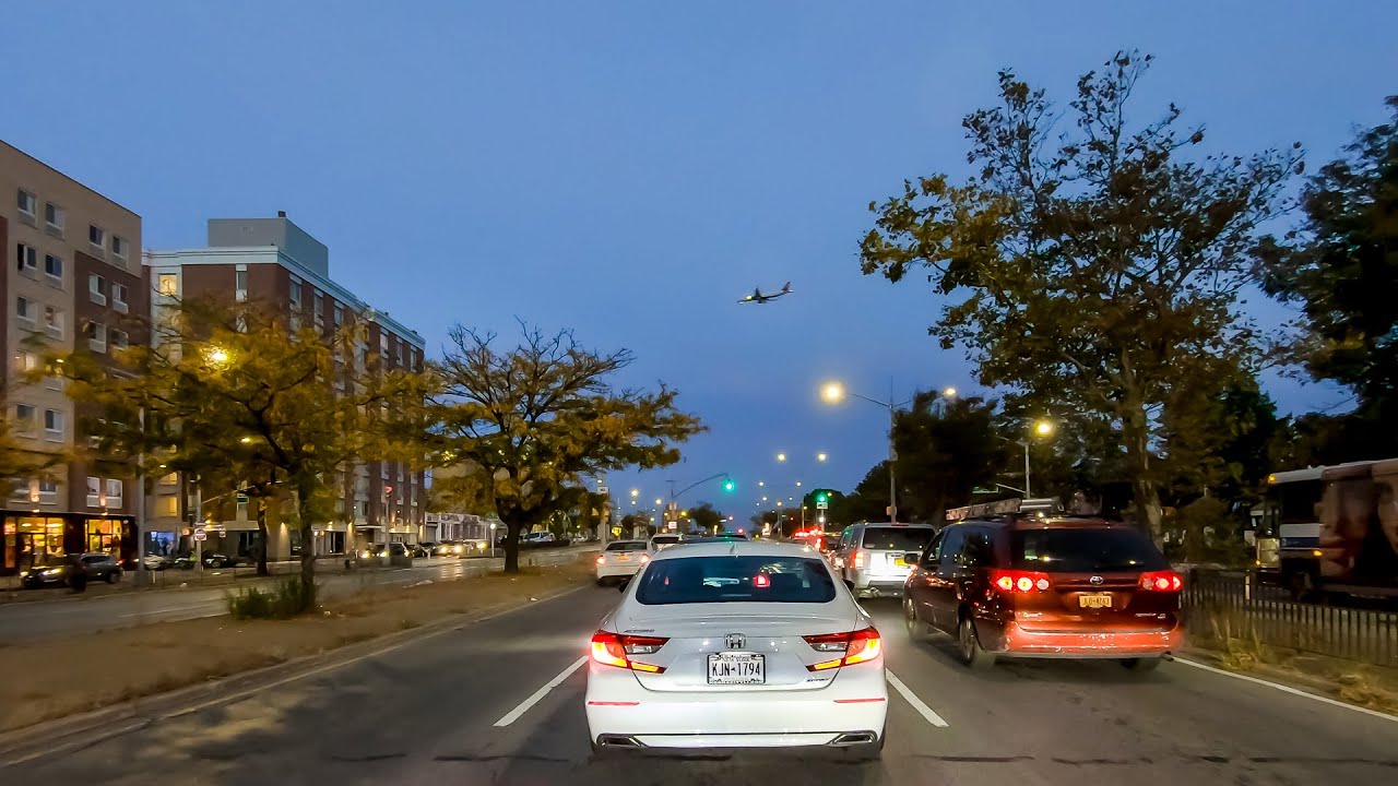 New York 4K🗽Driving In Queens At Sunset🗽Cars Of New York City