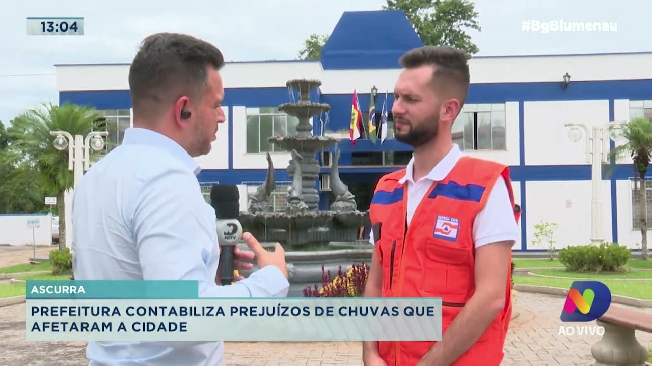 Ascurra contabiliza prejuízos causados pela chuva