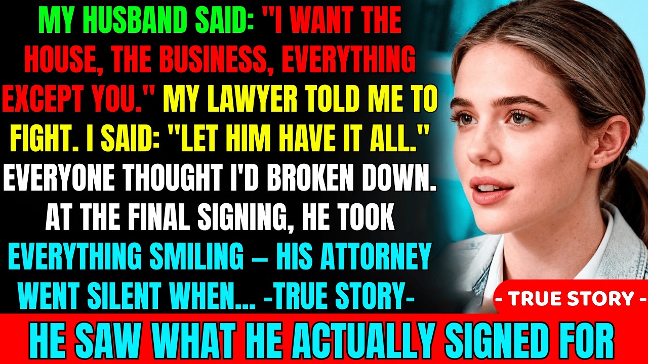 My Husband Demanded the Business and the House — He Had No Idea He Was Signing for $1.9 Million i...