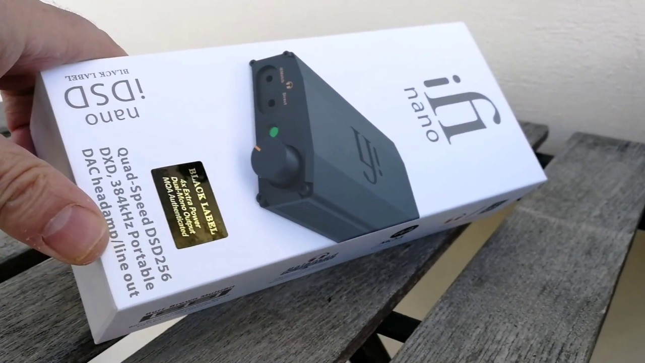 iFI nano iDSD black label unboxing portable DAC