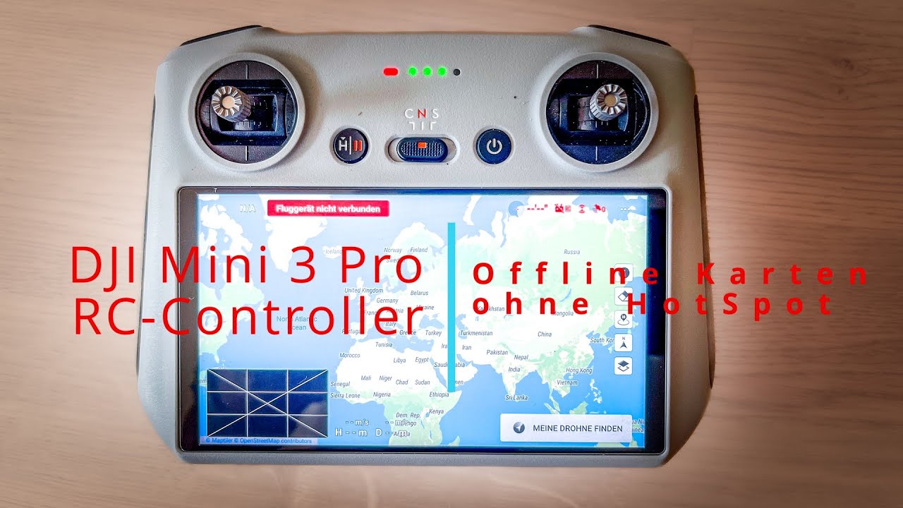 DJI Mini 3 Pro - Offline Karten mit dem DJI-RC Controller