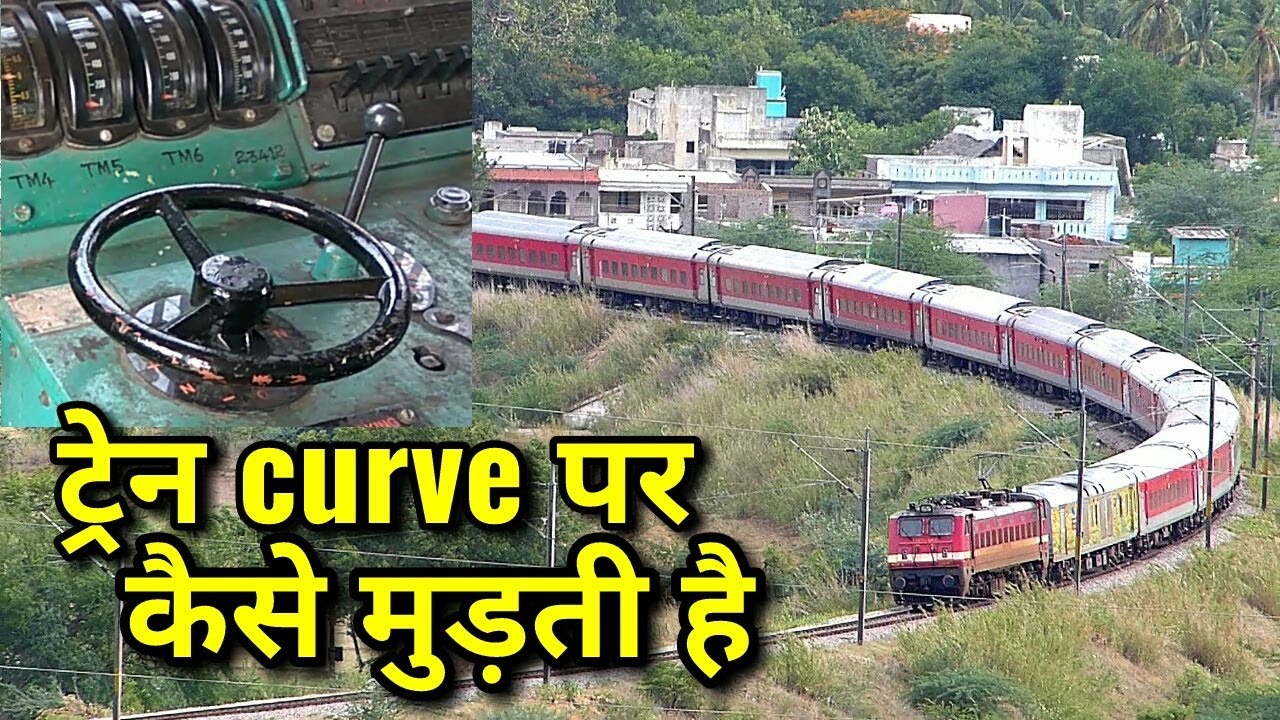 How train turn on curve?