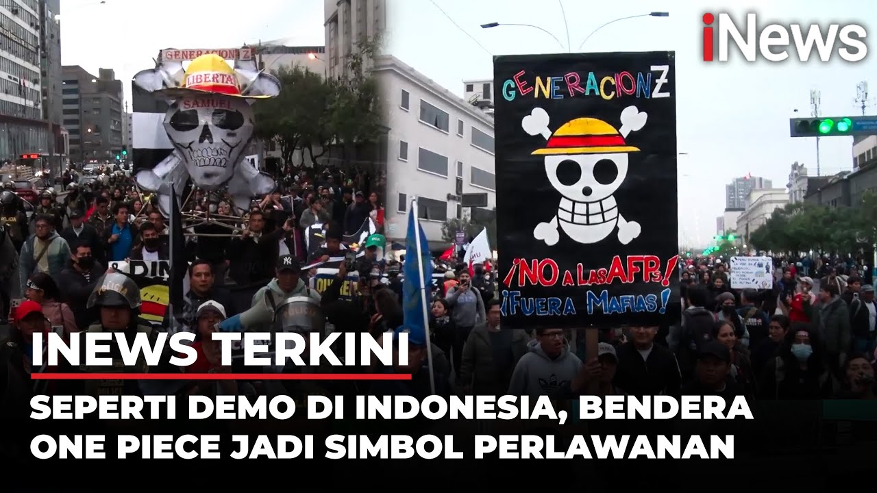 Seperti Demo di Indonesia, Bendera One Piece Jadi Simbol Perlawanan | iNews Terkini (28/9)