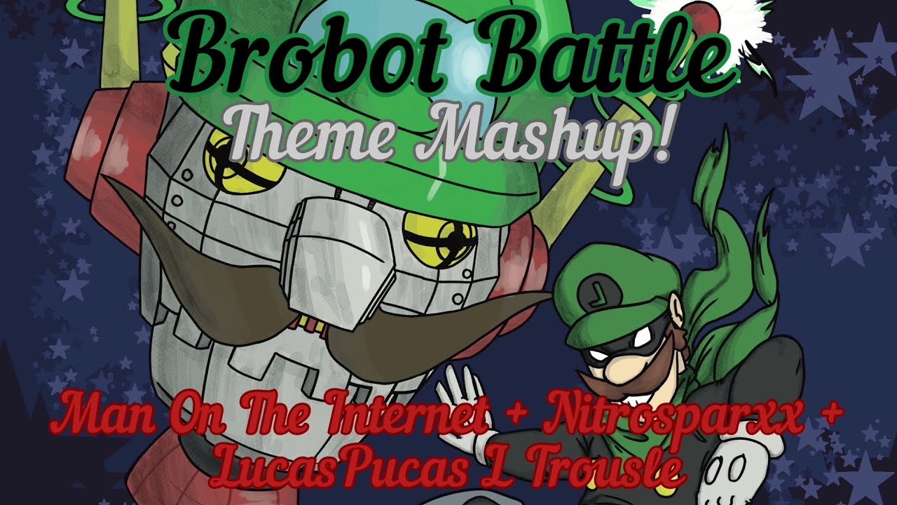 Super Paper Mario - Brobot Battle with Lyrics - Mashup