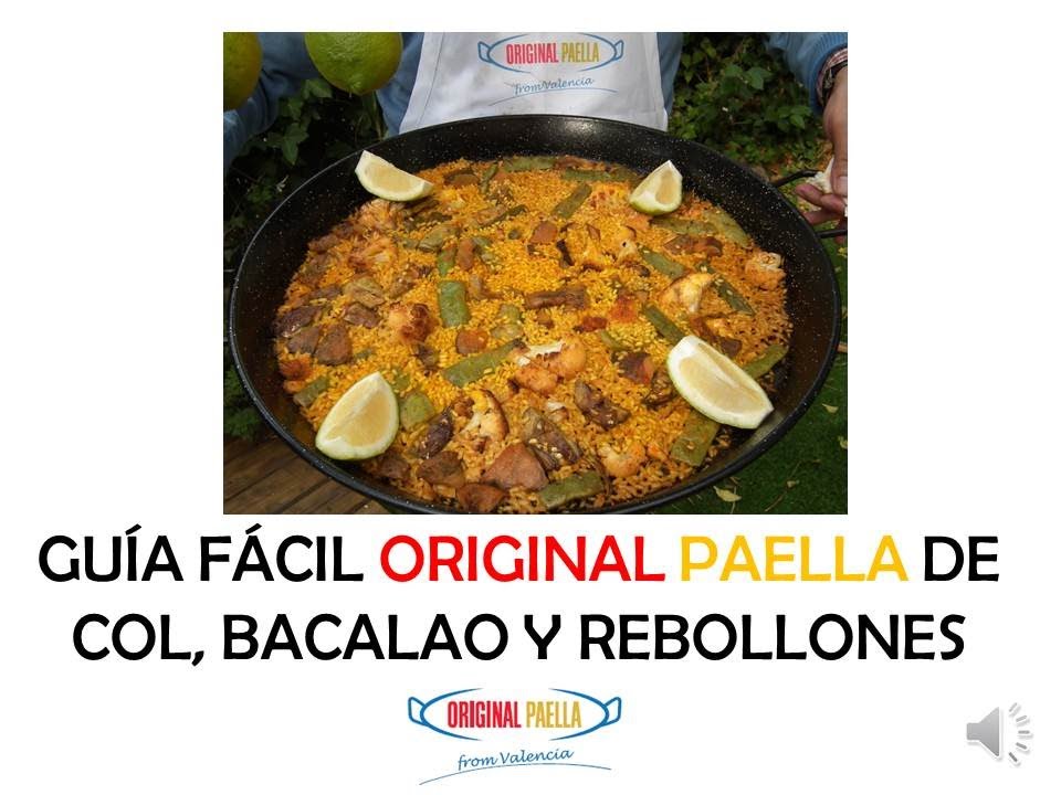 Como hacer la original PAELLA de COLIFLOR, BACALAO y REVOLLONES