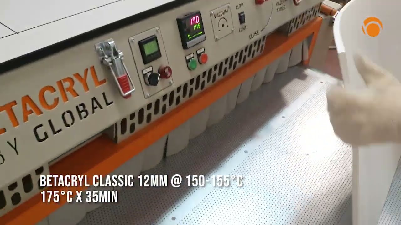 BETACRYL Classic 12mm Thermoforming Procedure