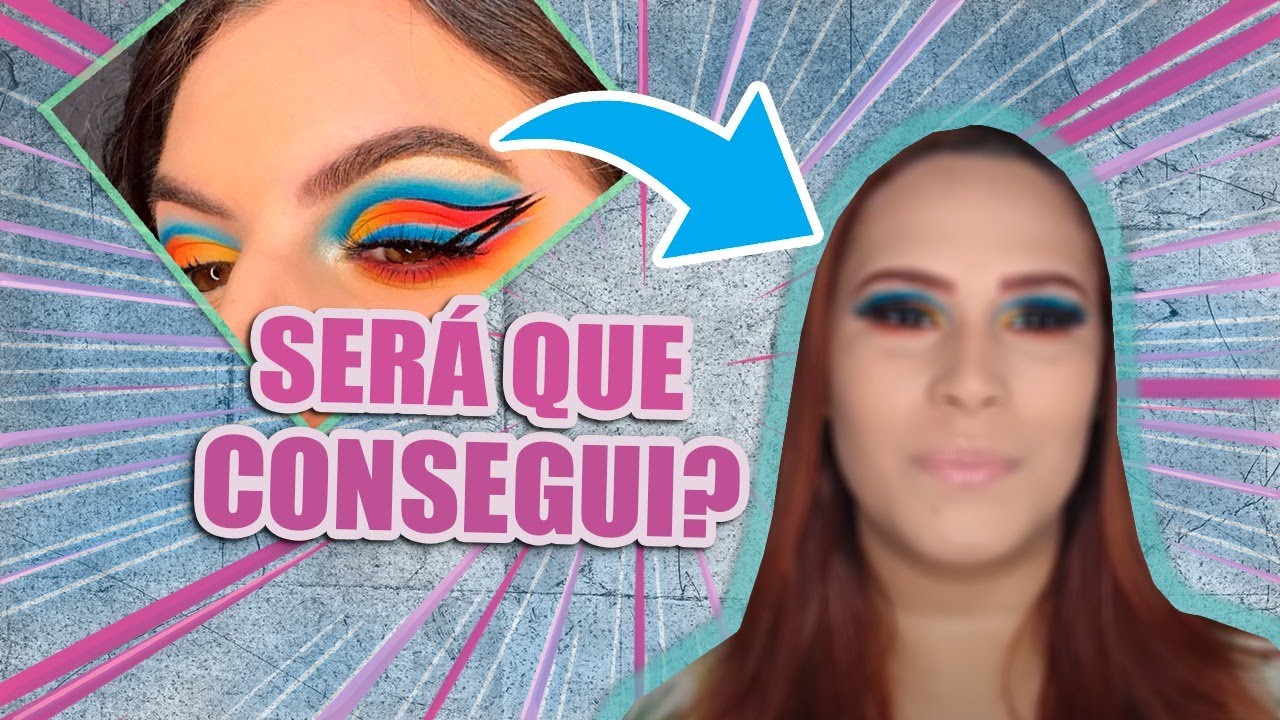 TENTEI IMITAR A MAKE GRINGA SUPER HARD!  || Canal da Lets