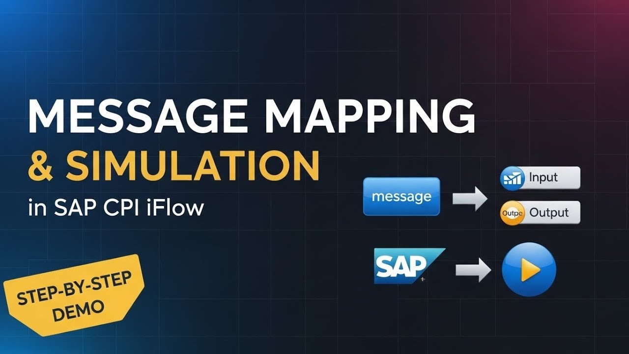 Learn Message Mapping & Simulation in SAP CPI iFlow