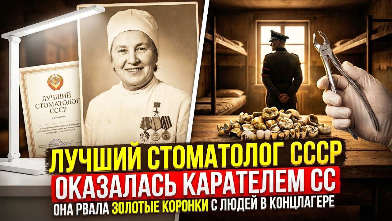 Лучший стоматолог СССР.. оказалась палачом СС! БРЕЖНЕВ лично вынес ей приговор за работу в Освенциме