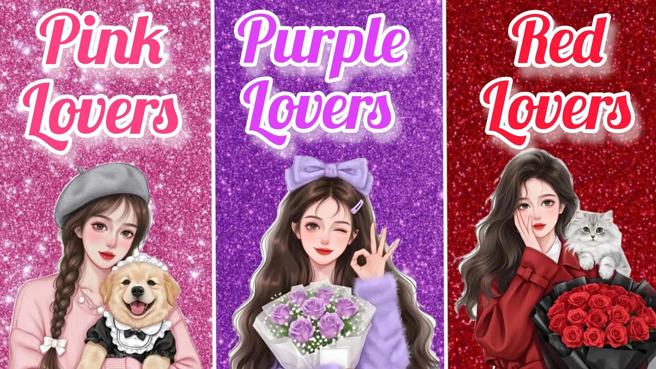 🎀💜❤️ Pink Lovers vs Purple Lovers vs Red Lovers | Color Battle Challenge! 🌈🔥