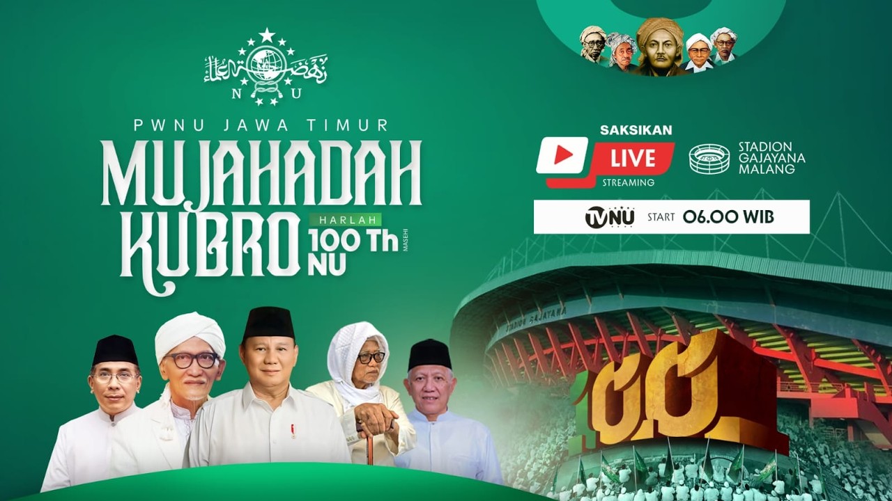 🔴 (LIVE) Mujahadah Kubro Puncak Harlah 100 Tahun Masehi NU
