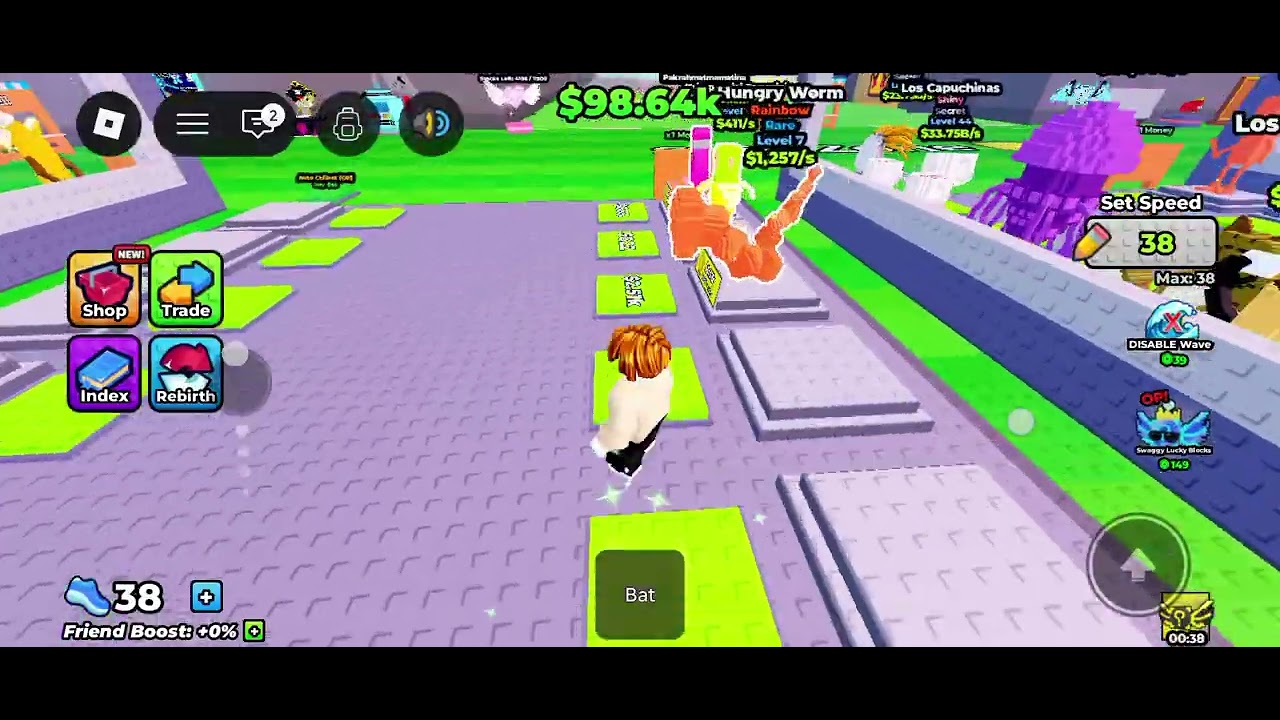 I playing the waves coming lucky blocks 